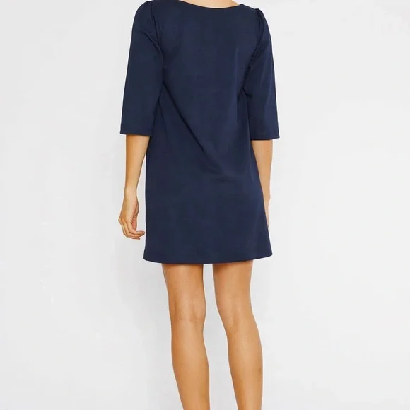 Ripley Rader Classic A-Line Dress Navy 2 - Picture 2 of 2